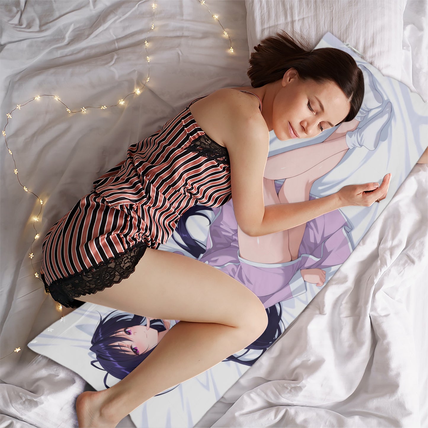 Akeno Himejima Anime Body Pillow Cover Body Pillow Case 20" x 54" (Two Sides)