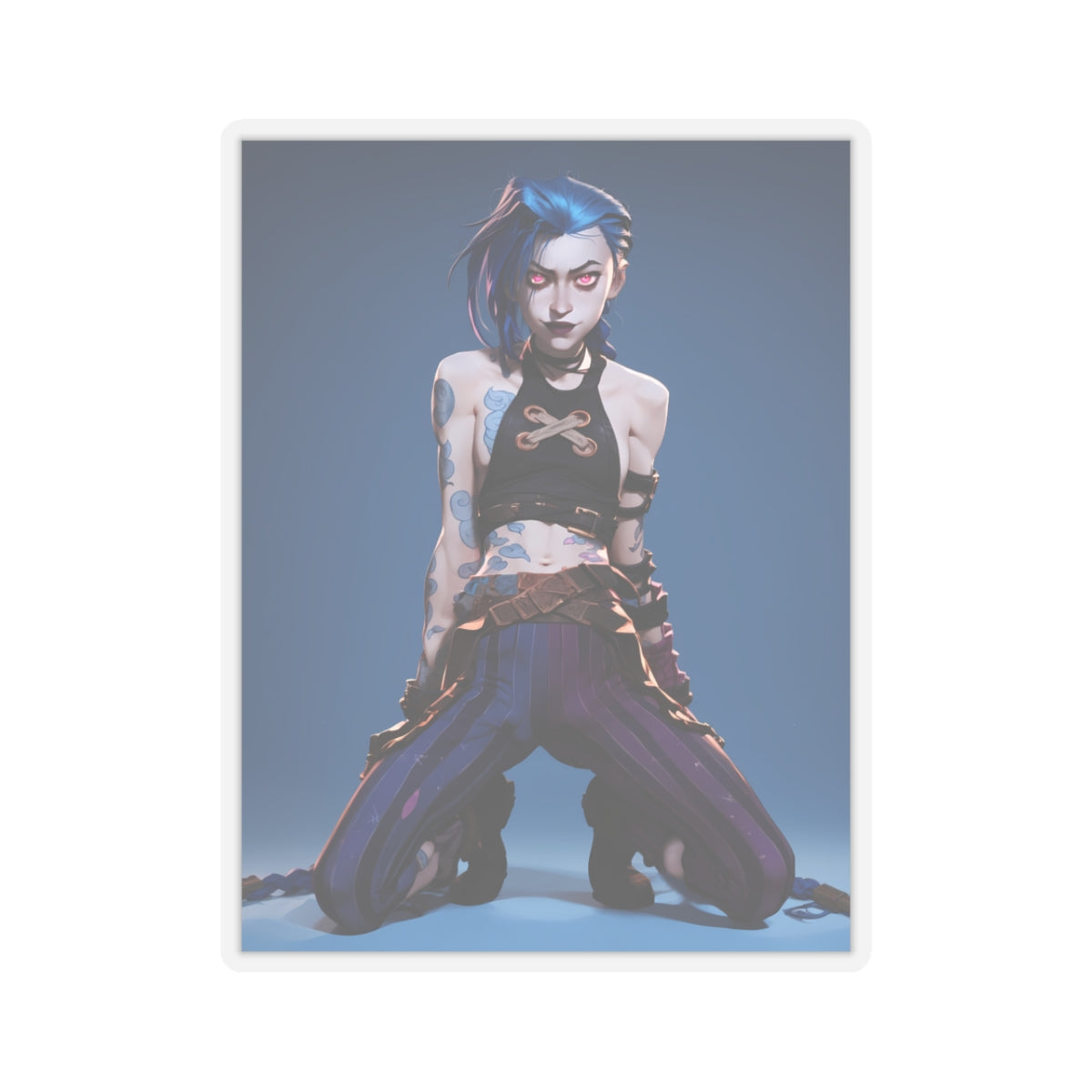 Jinx - Arcane - Anime Stickers-1200 - Kiss-Cut Stickers