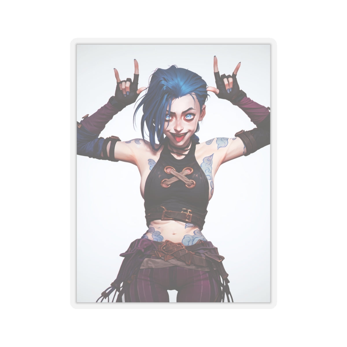 Jinx - Arcane - Anime Stickers-1194 - Kiss-Cut Stickers