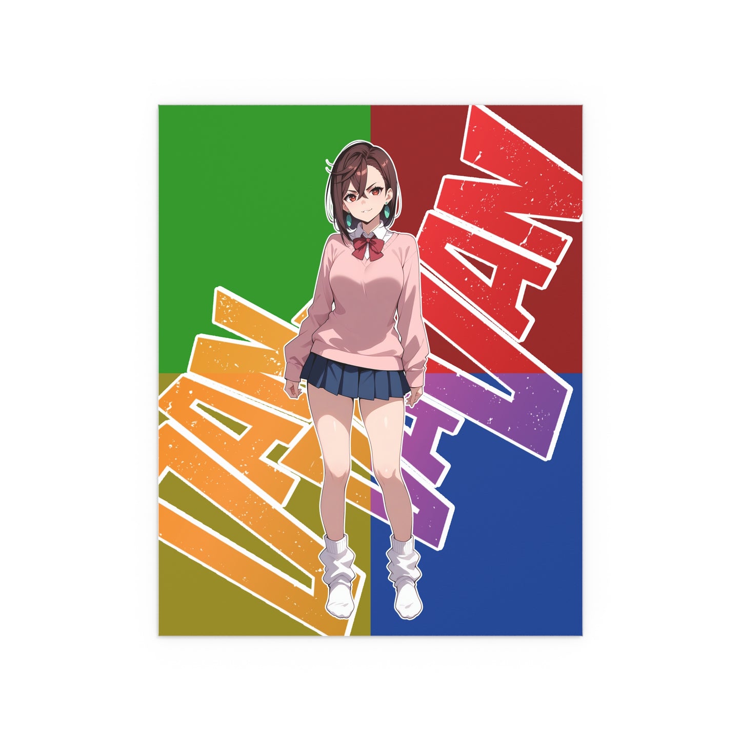 Momo Ayase - DanDaDan - Indoor and Outdoor Silk Posters