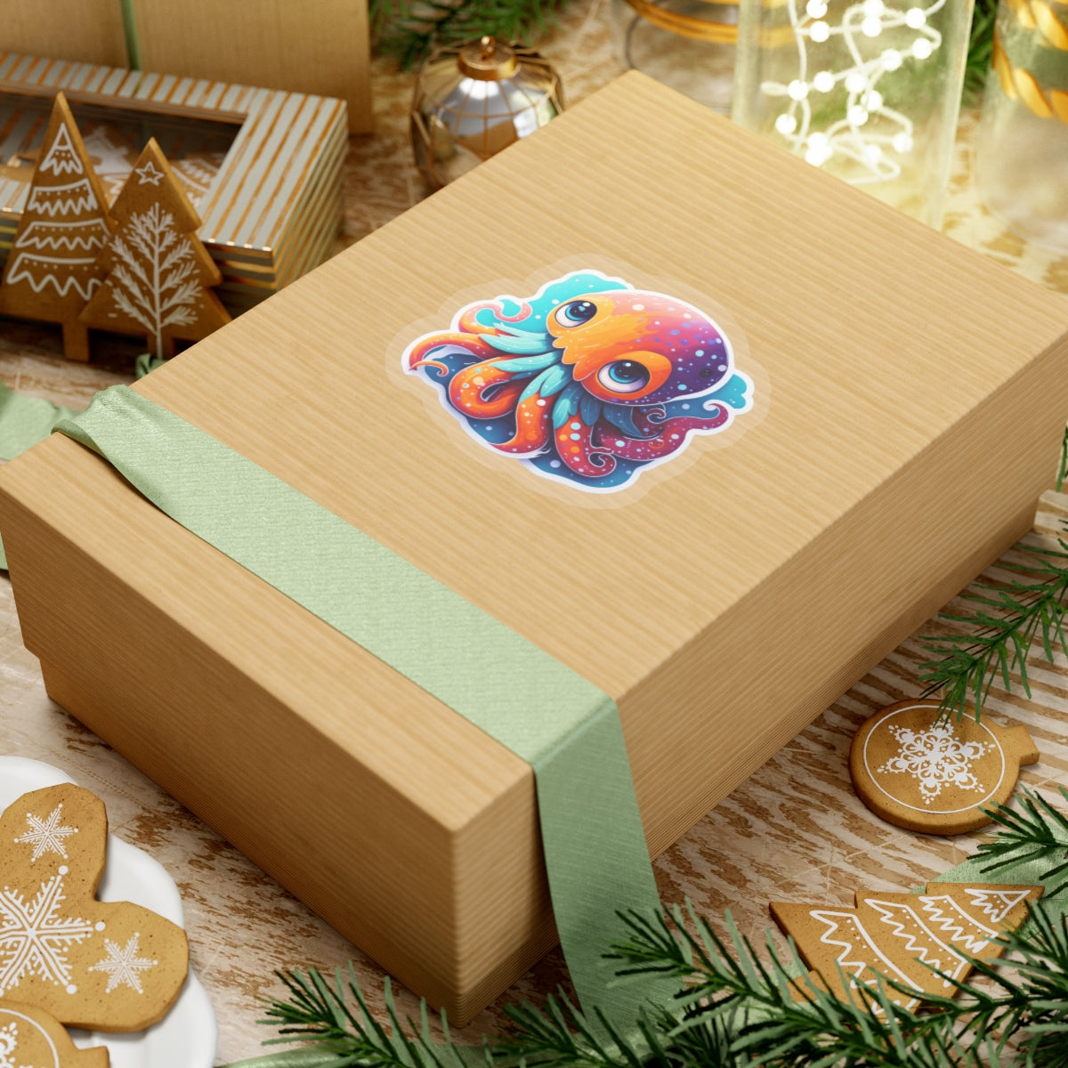 Octopus 002 Kiss-Cut Stickers