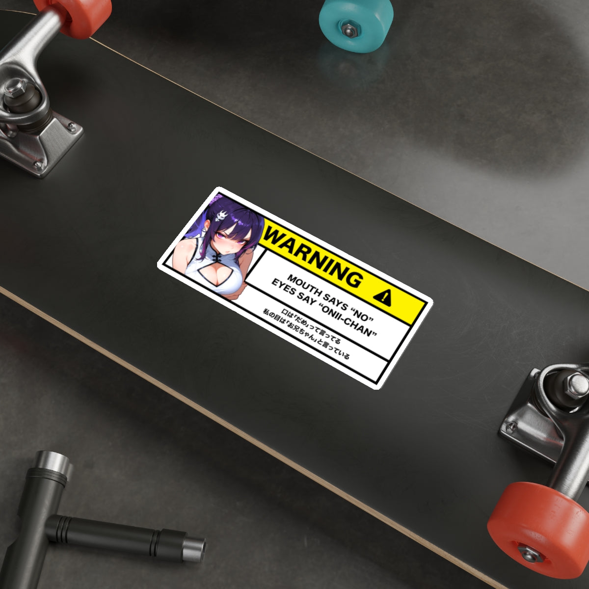 Mouth Says No | Anime Warning Stickers | Otaku Car and Laptop Decals