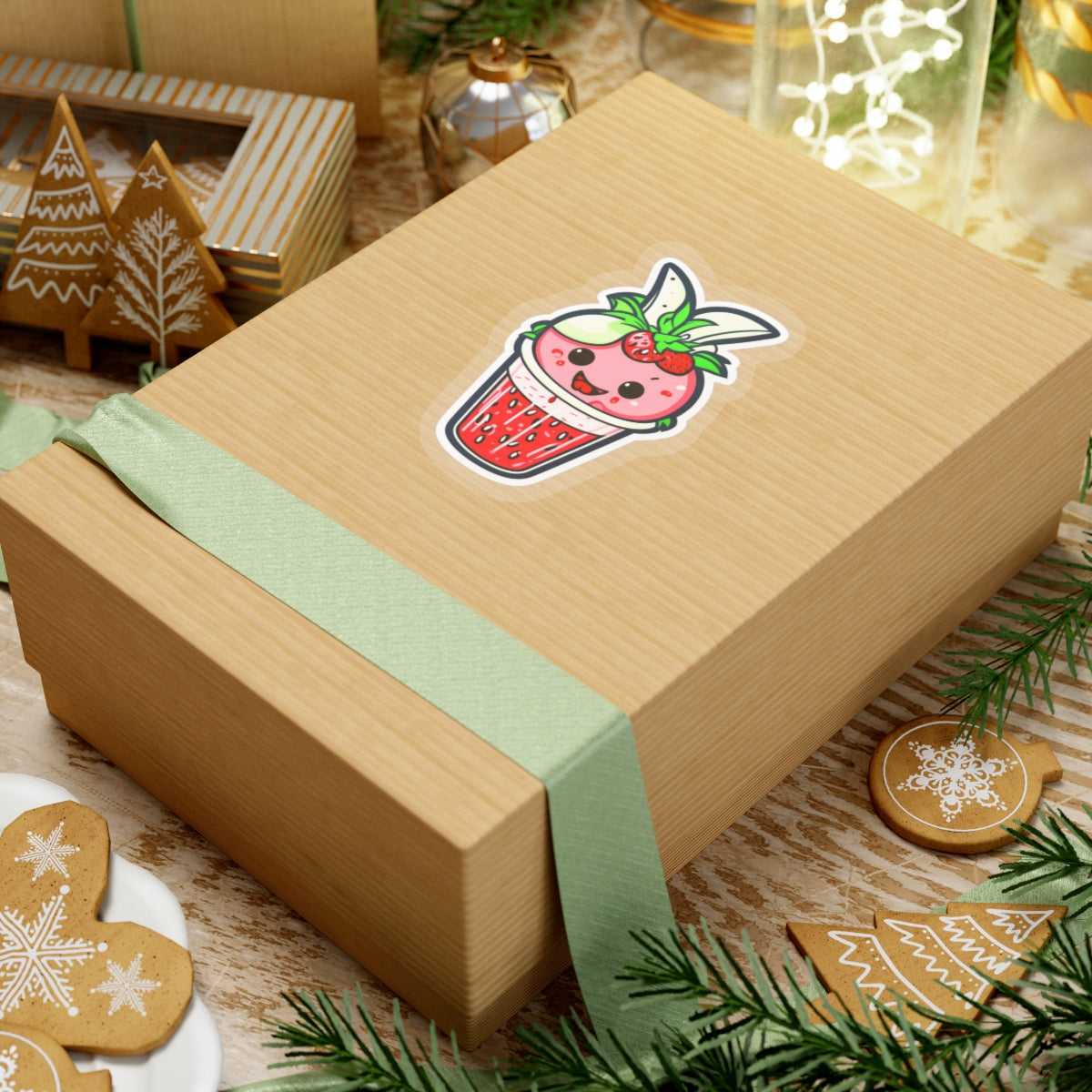 Strawberry Shake 001 Kiss-Cut Stickers