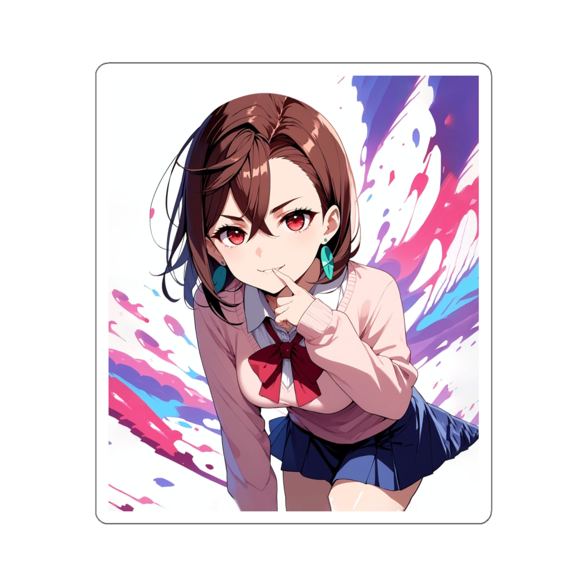 Momo Ayase - Anime Stickers-1182 - Kiss-Cut Stickers
