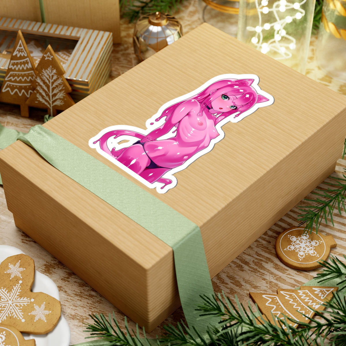 Window Decals1382 - Slime Girl - NSFW - Kiss-Cut Stickers