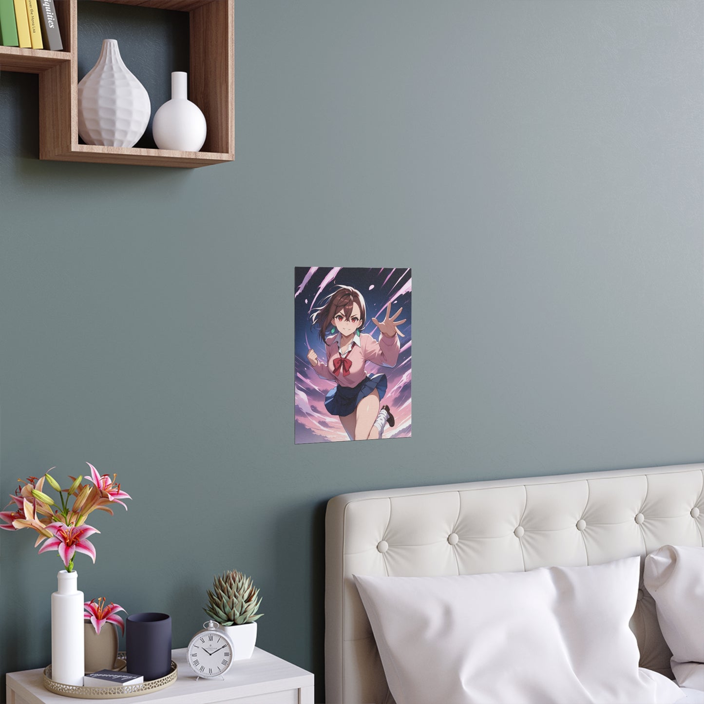 Momo Ayase - DanDaDan - Indoor and Outdoor Silk Posters