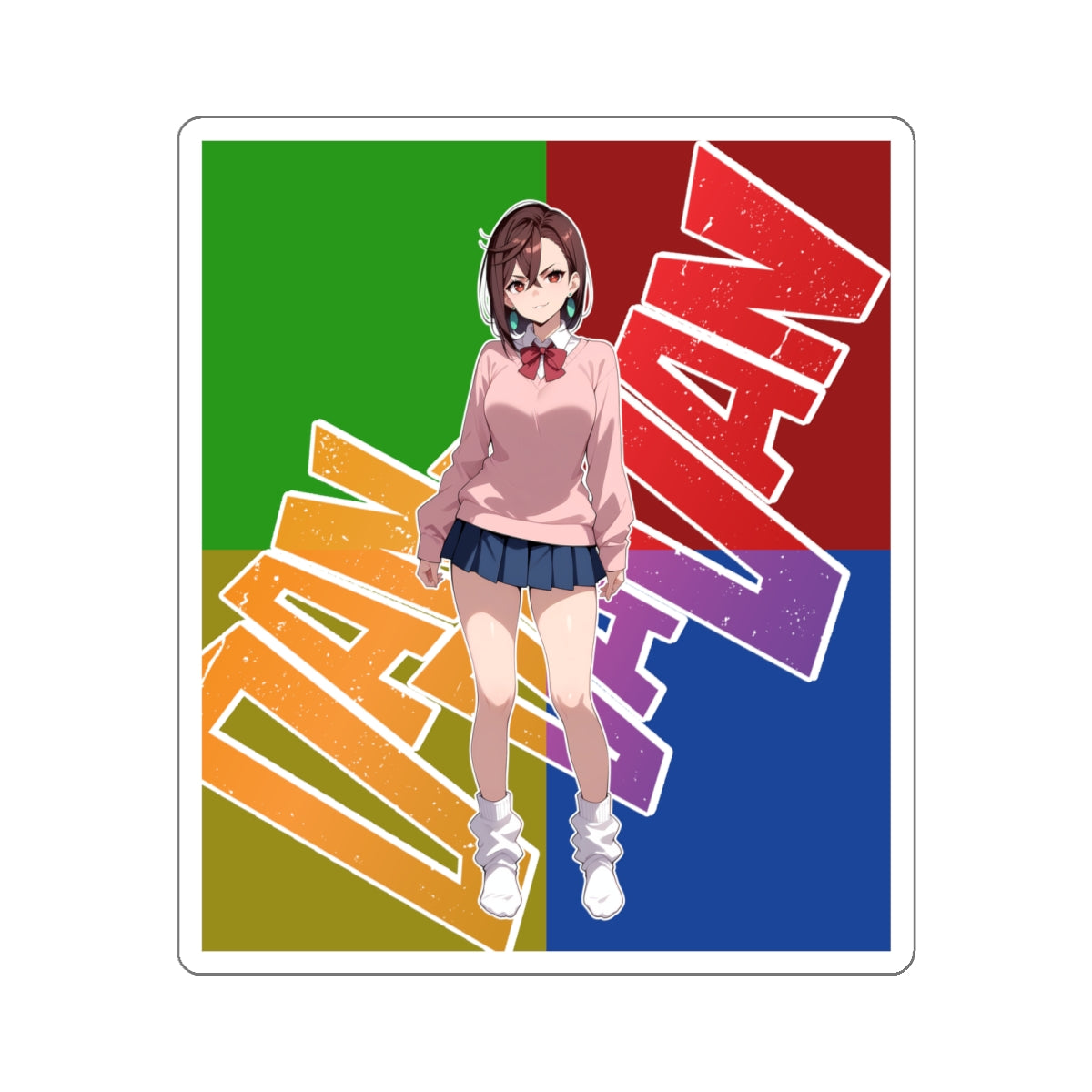 Momo Ayase - Anime Stickers-1181 - Kiss-Cut Stickers