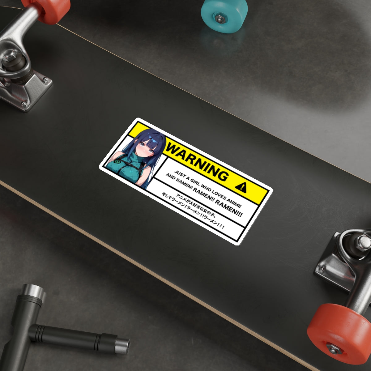 Just a Girl Who Loves Ramen | Anime Warning Stickers | Otaku Car and Laptop Decals