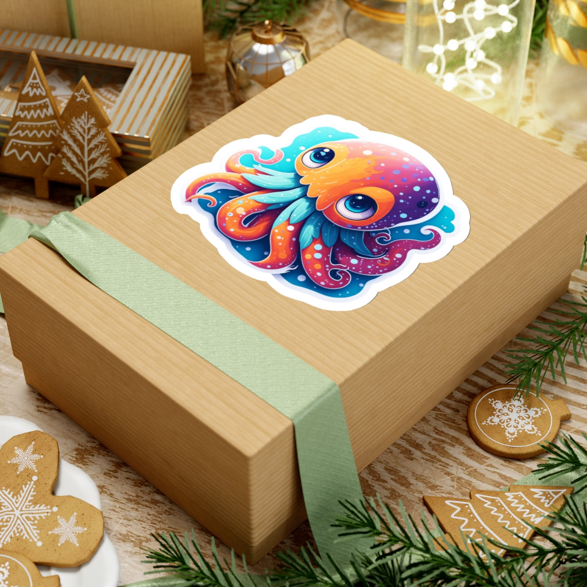 Octopus 002 Kiss-Cut Stickers