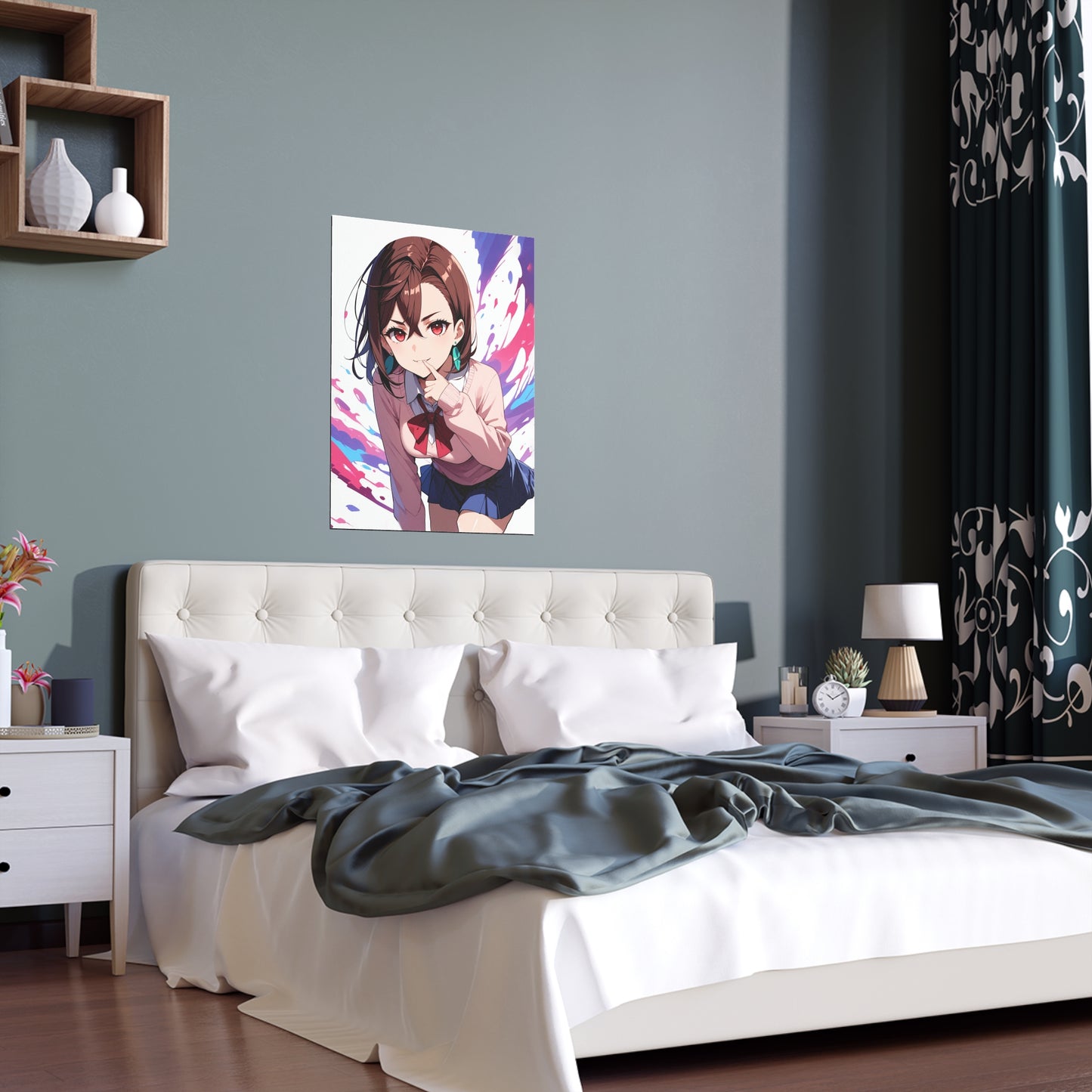 Momo Ayase - DanDaDan - Indoor and Outdoor Silk Posters