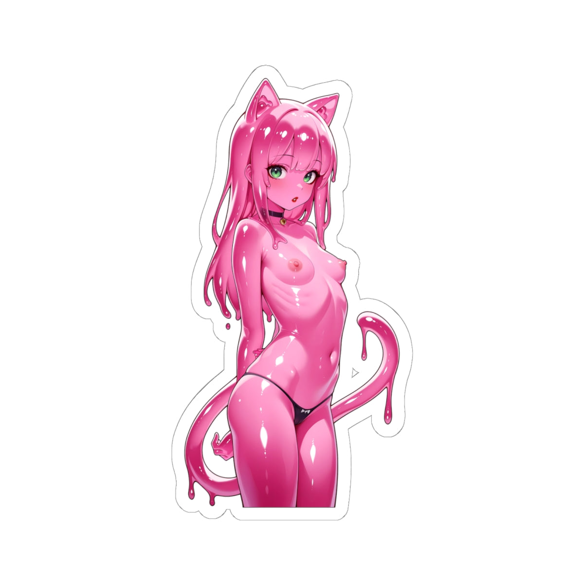 Window Decals1381 - Slime Girl - NSFW - Kiss-Cut Stickers