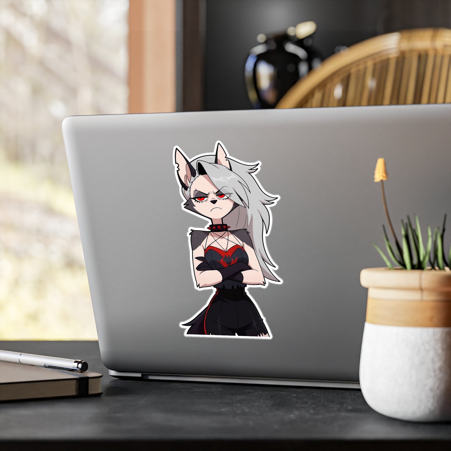 Chibi HellHound001 - Anime Waifu DieCut Stickers