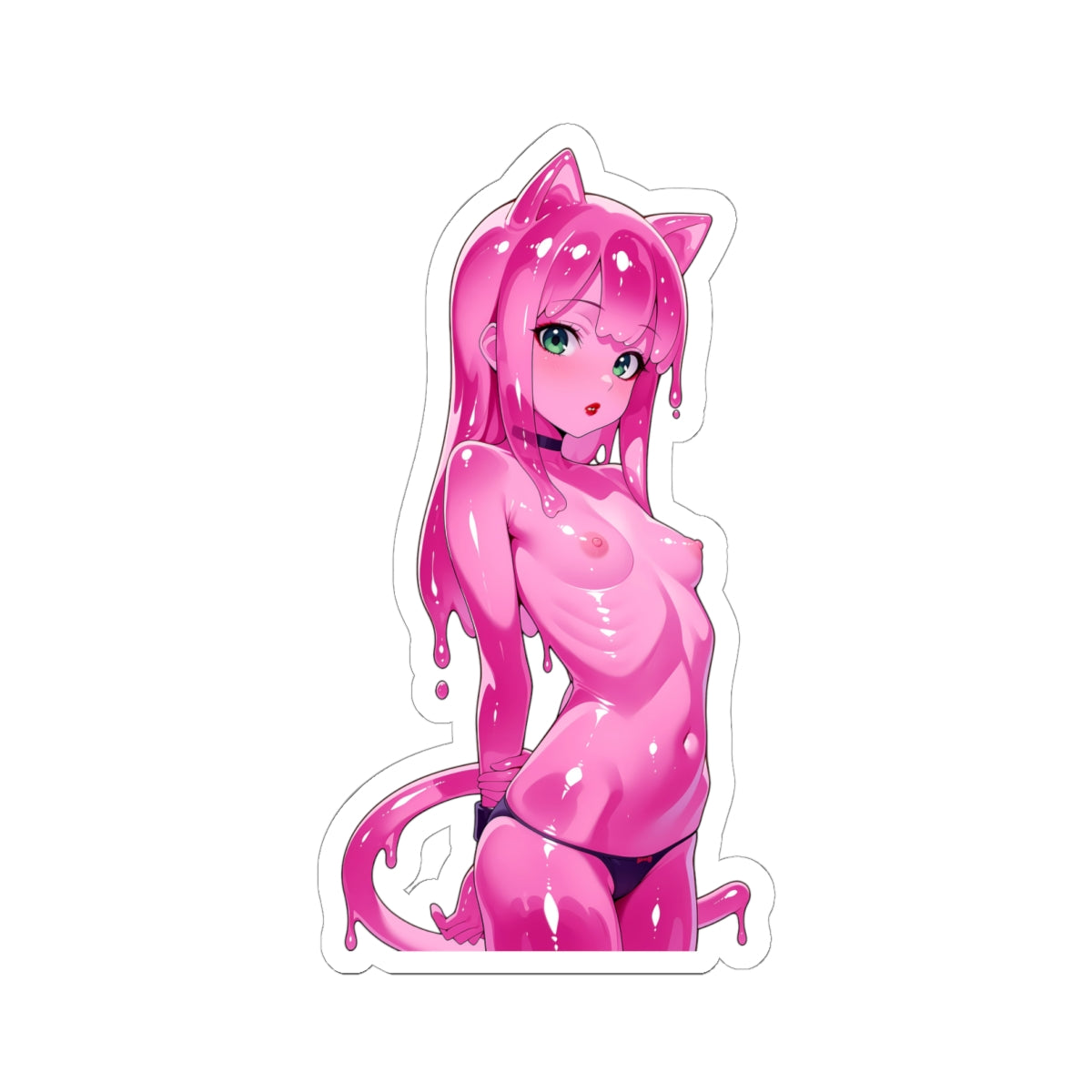 Window Decals1382 - Slime Girl - NSFW - Kiss-Cut Stickers