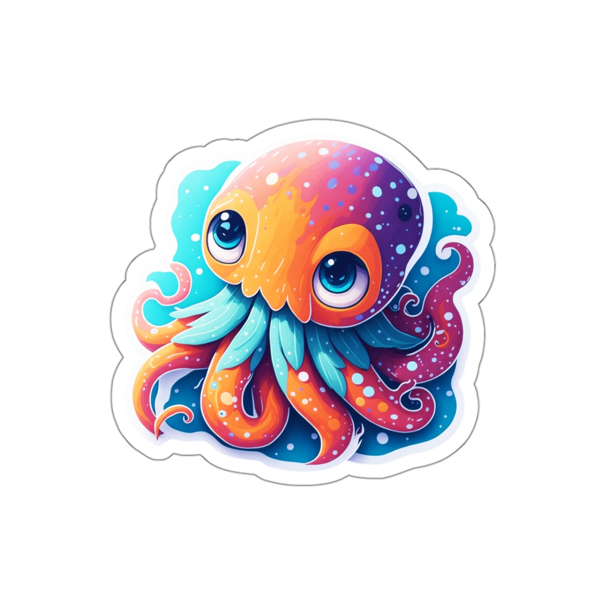 Octopus 002 Kiss-Cut Stickers