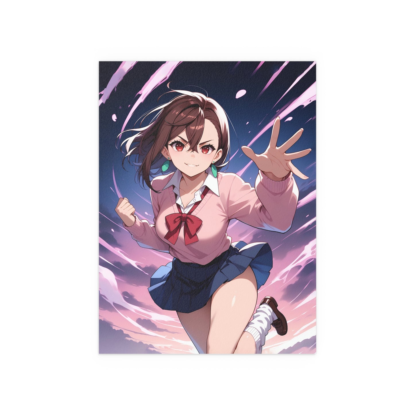 Momo Ayase - DanDaDan - Indoor and Outdoor Silk Posters
