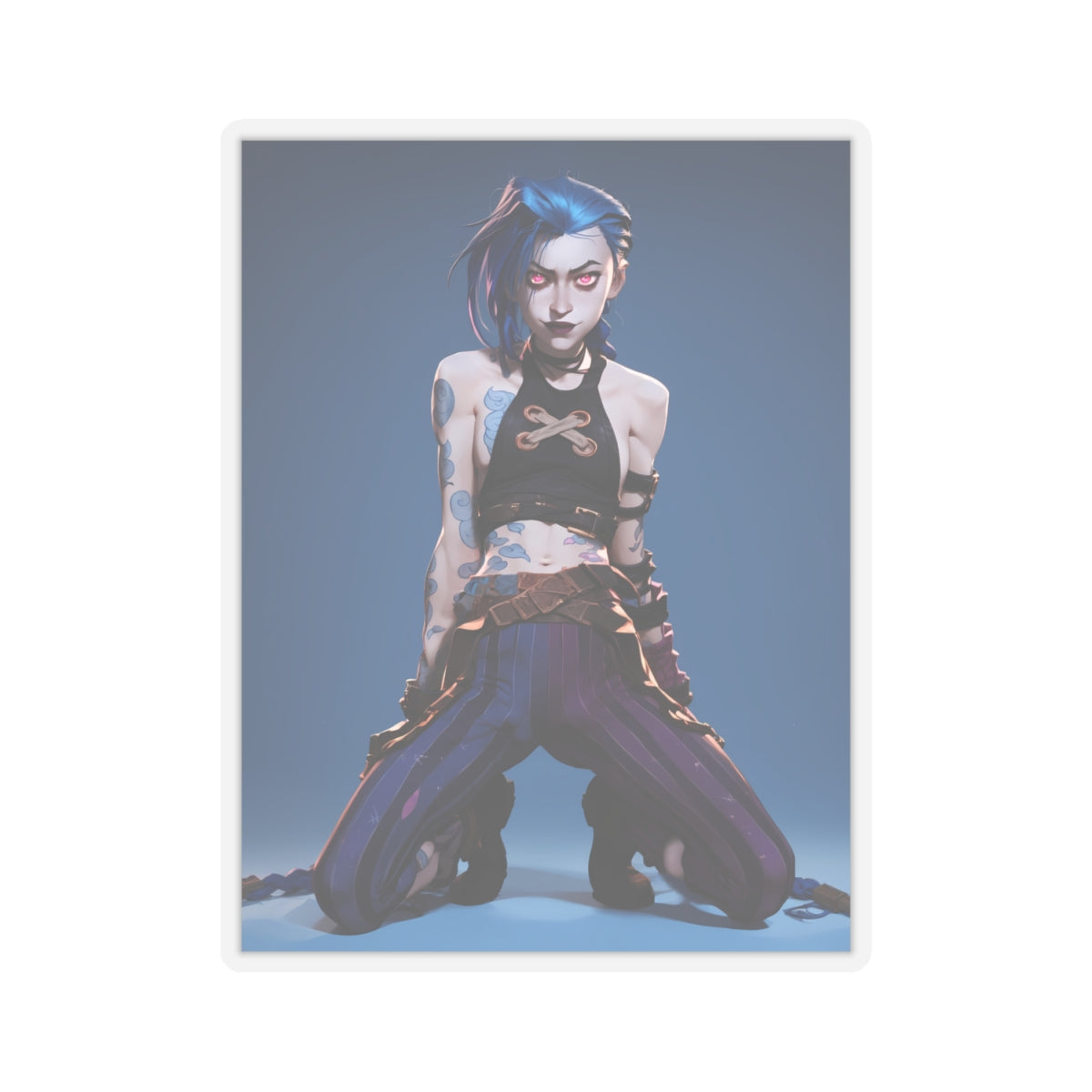 Jinx - Arcane - Anime Stickers-1200 - Kiss-Cut Stickers