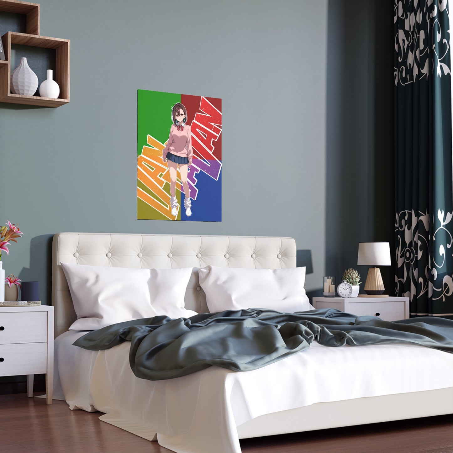 Momo Ayase - DanDaDan - Indoor and Outdoor Silk Posters