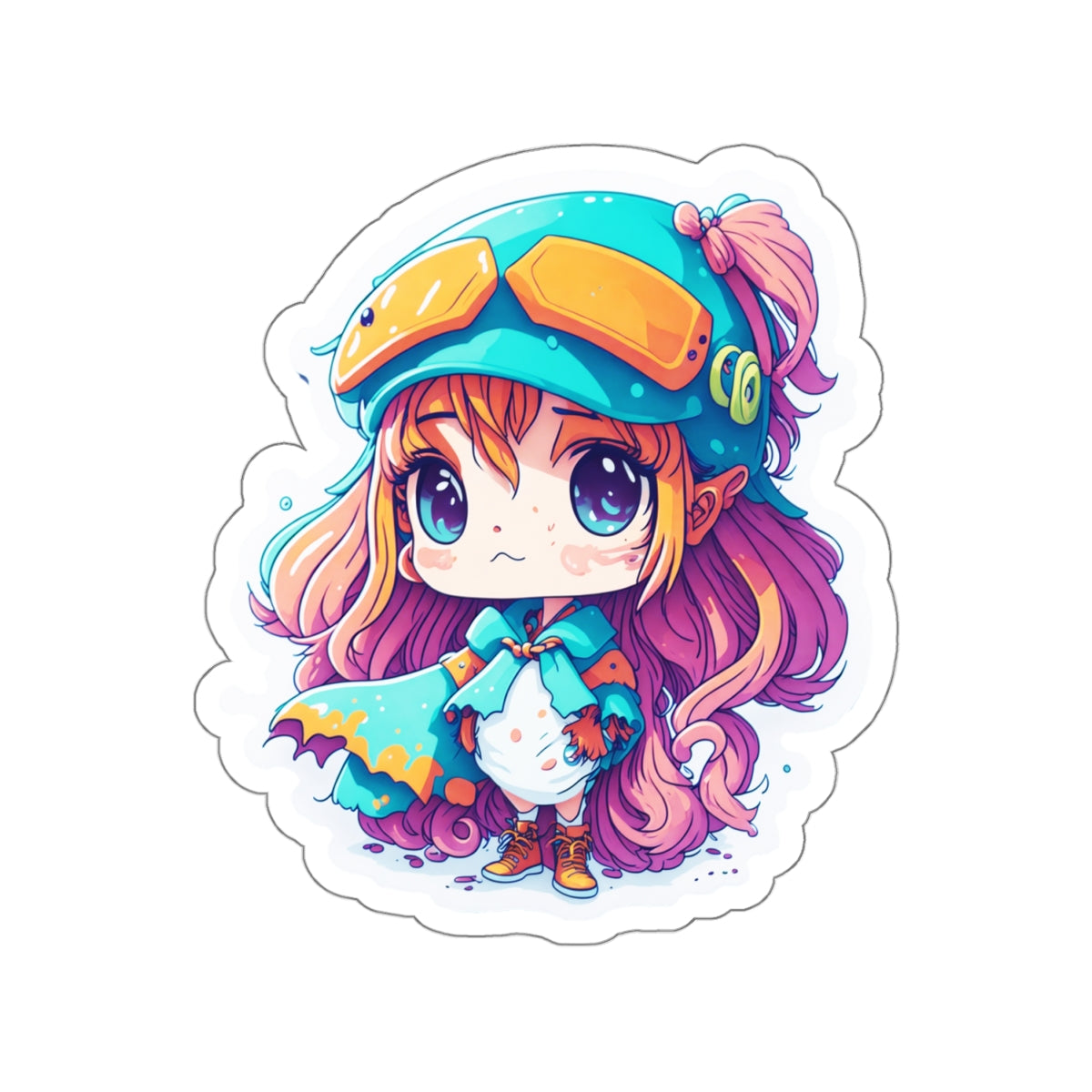 Squid Girl 003 Kiss-Cut Stickers