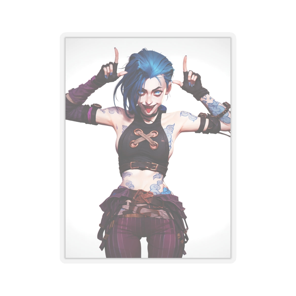 Jinx - Arcane - Anime Stickers-1193 - Kiss-Cut Stickers