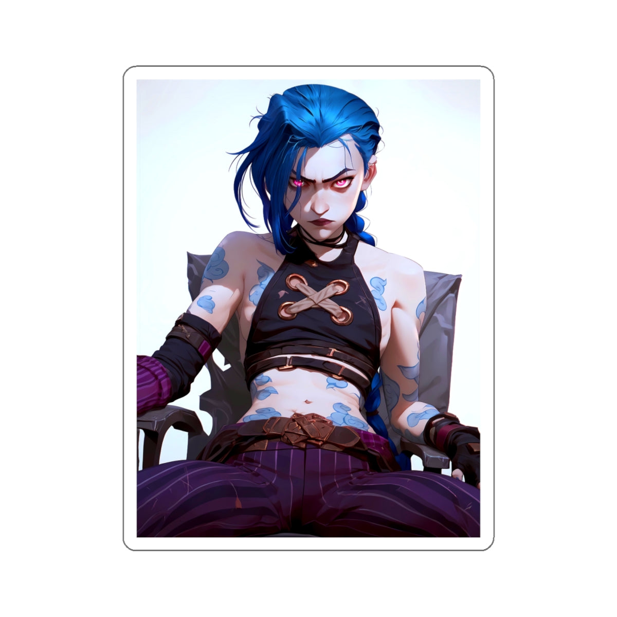 Jinx - Arcane - Anime Stickers-1196 - Kiss-Cut Stickers