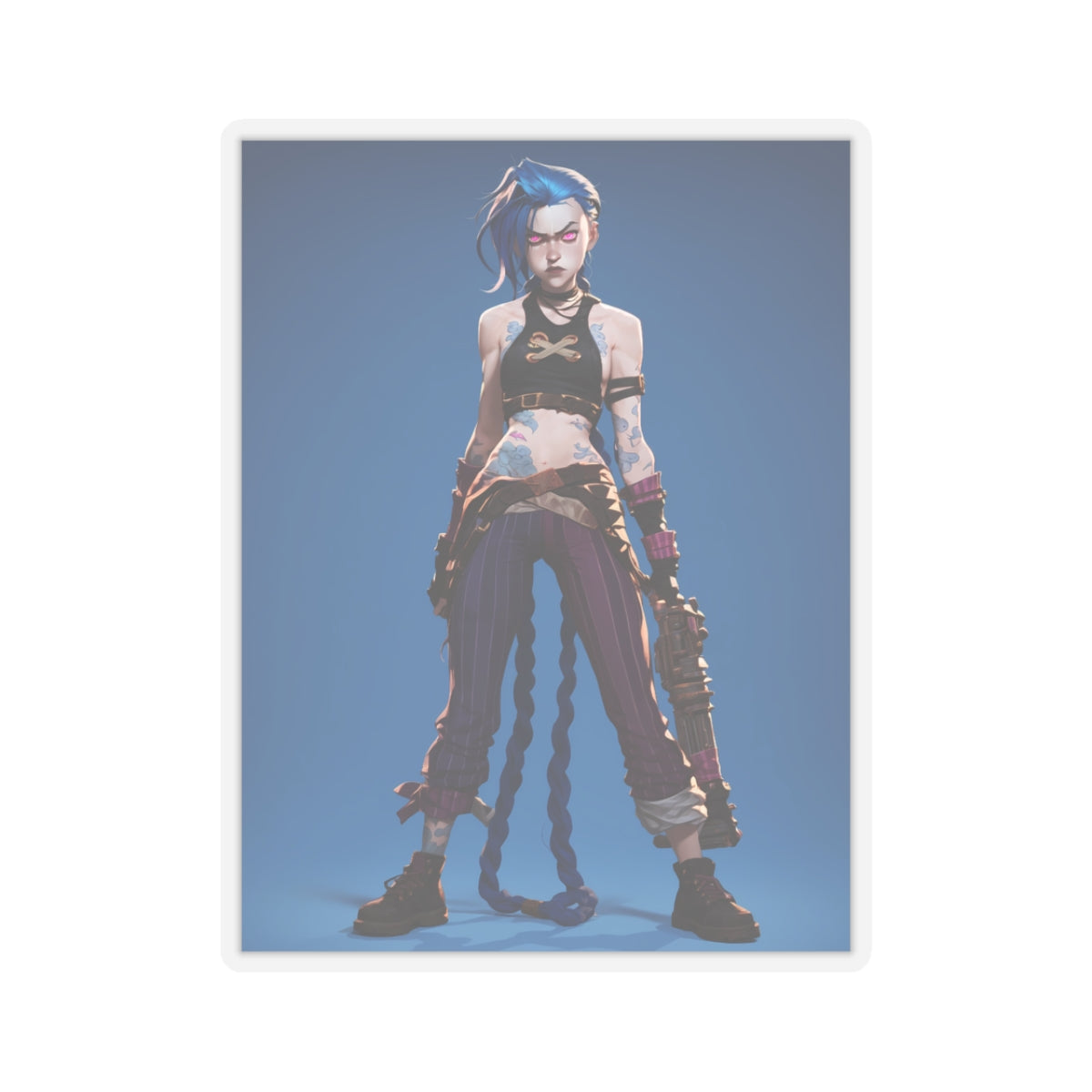Jinx - Arcane - Anime Stickers-1199 - Kiss-Cut Stickers