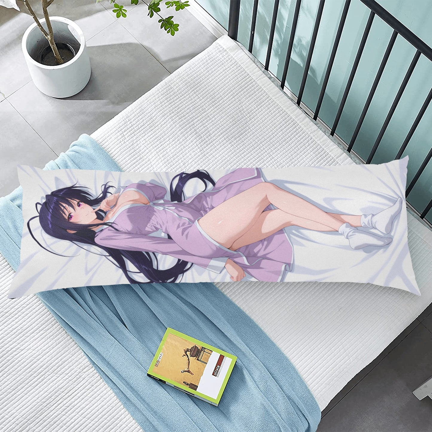 Akeno Himejima Anime Body Pillow Cover Body Pillow Case 20" x 54" (Two Sides)