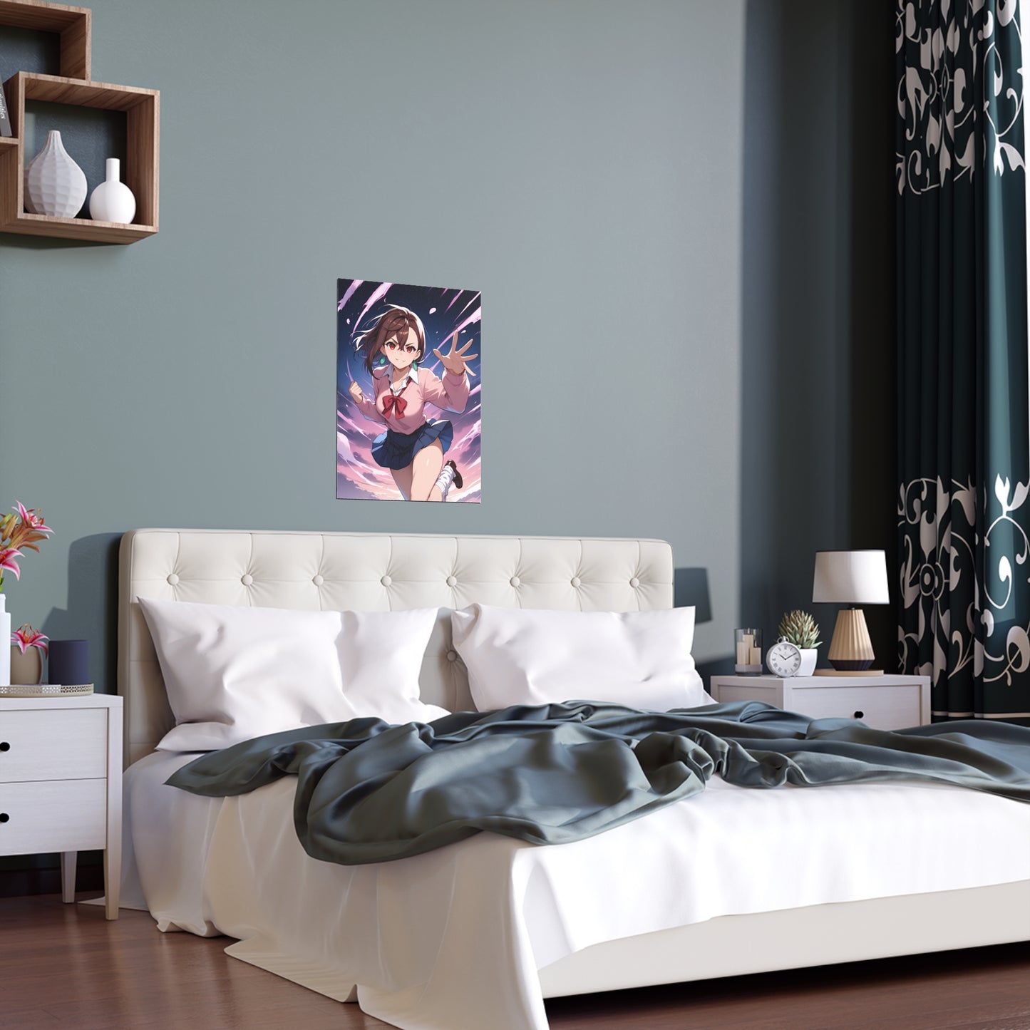 Momo Ayase - DanDaDan - Indoor and Outdoor Silk Posters