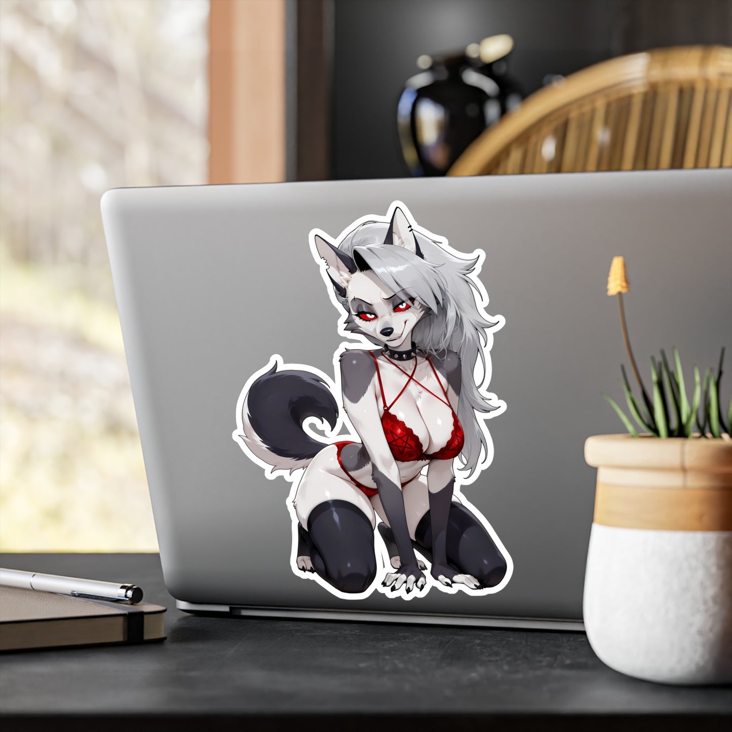 Loona HellHound Lingerie Waifu - XL Sticker