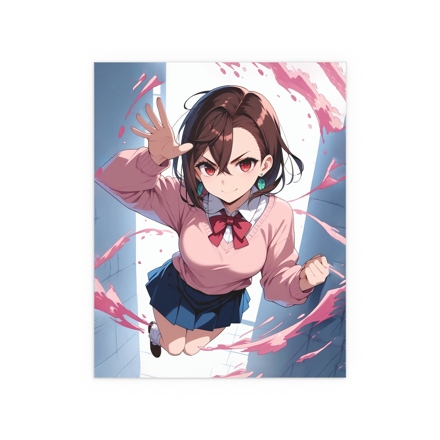Momo Ayase - DanDaDan - Indoor and Outdoor Silk Posters