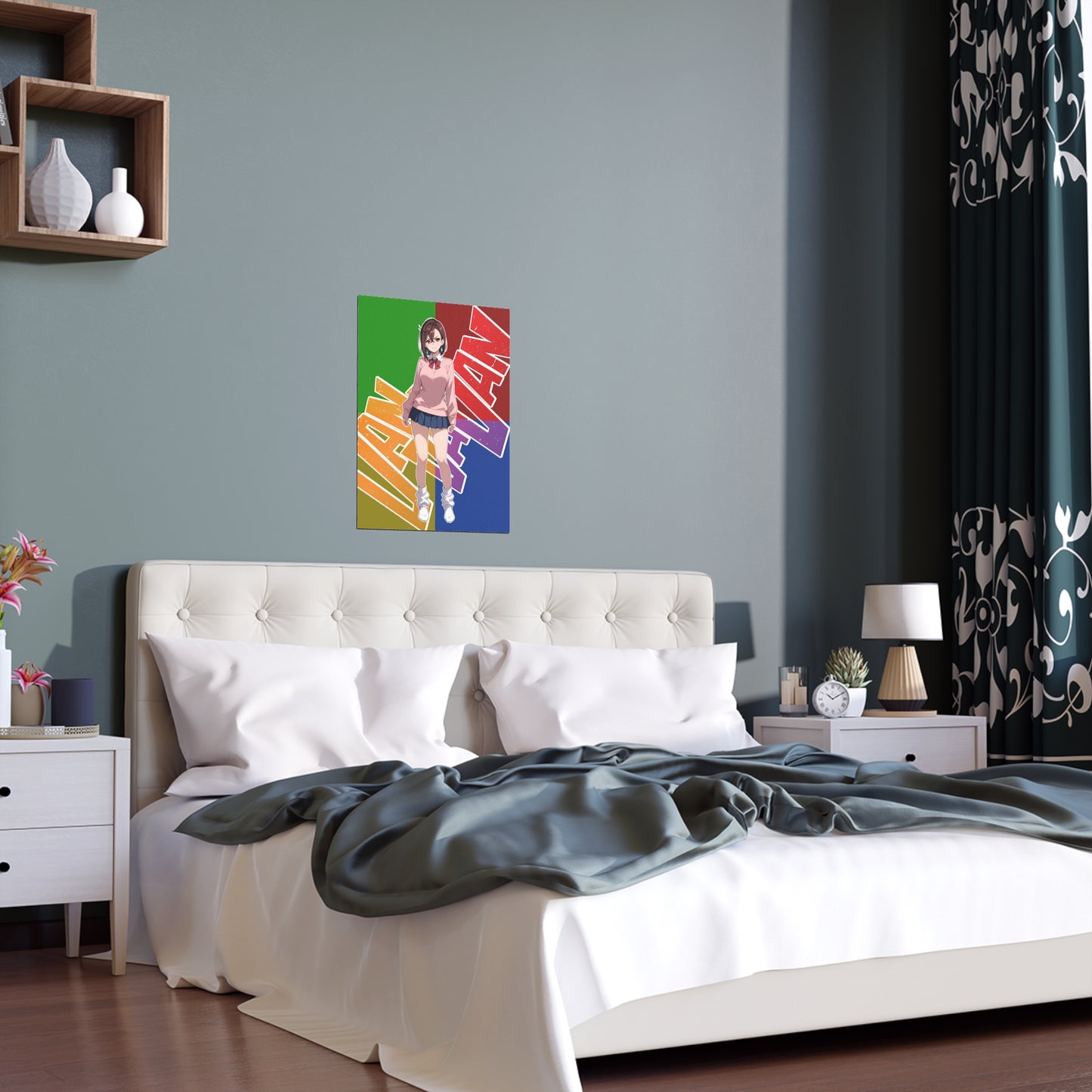 Momo Ayase - DanDaDan - Indoor and Outdoor Silk Posters