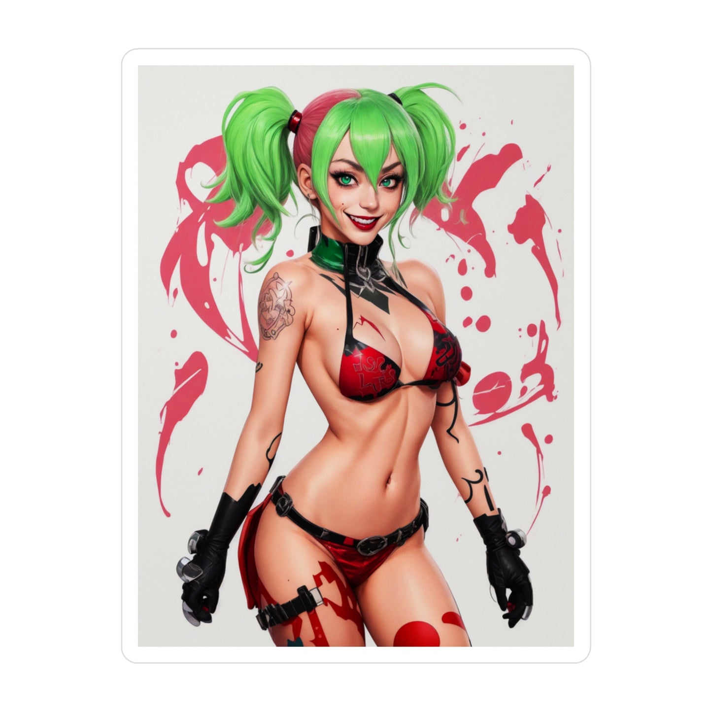 Anime Sticker551 - Harley - Kiss-Cut Vinyl Decals - AdehnoryGifts