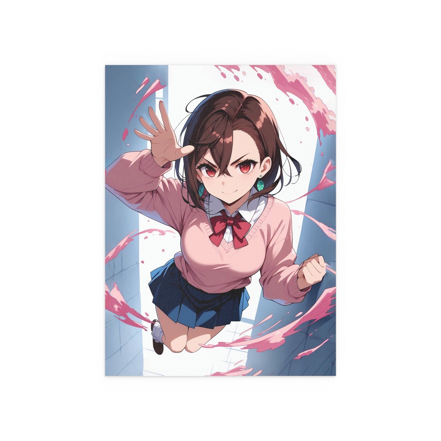 Momo Ayase - DanDaDan - Indoor and Outdoor Silk Posters