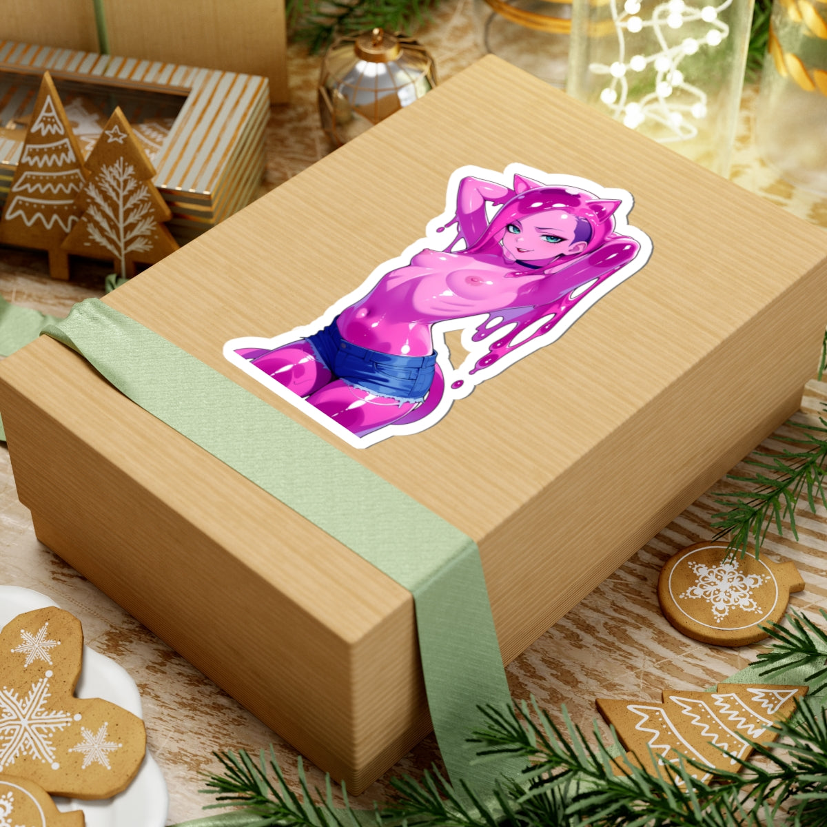 Window Decals1385 - Slime Girl - NSFW - Kiss-Cut Stickers