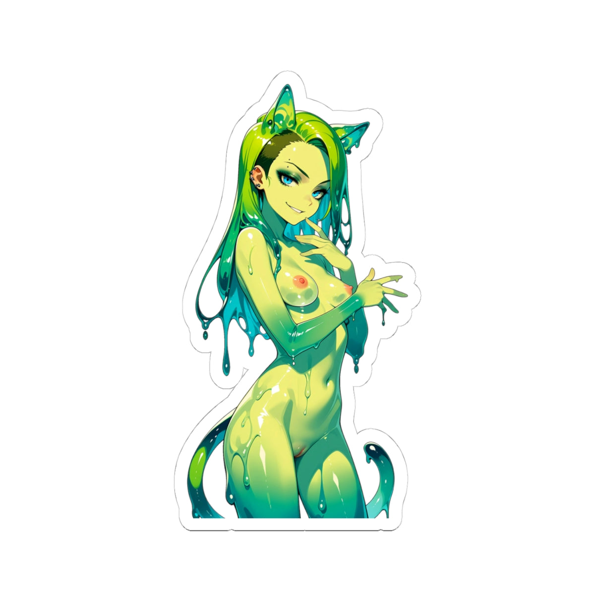 Window Decals1375 - Slime Girl - NSFW - Kiss-Cut Stickers
