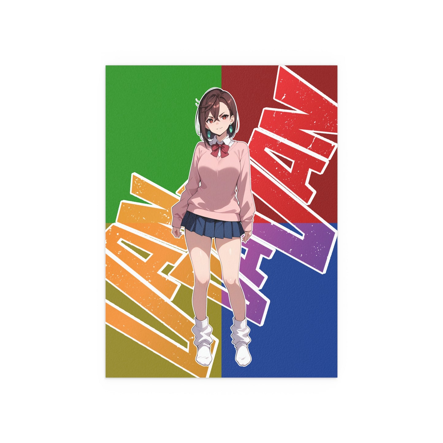 Momo Ayase - DanDaDan - Indoor and Outdoor Silk Posters