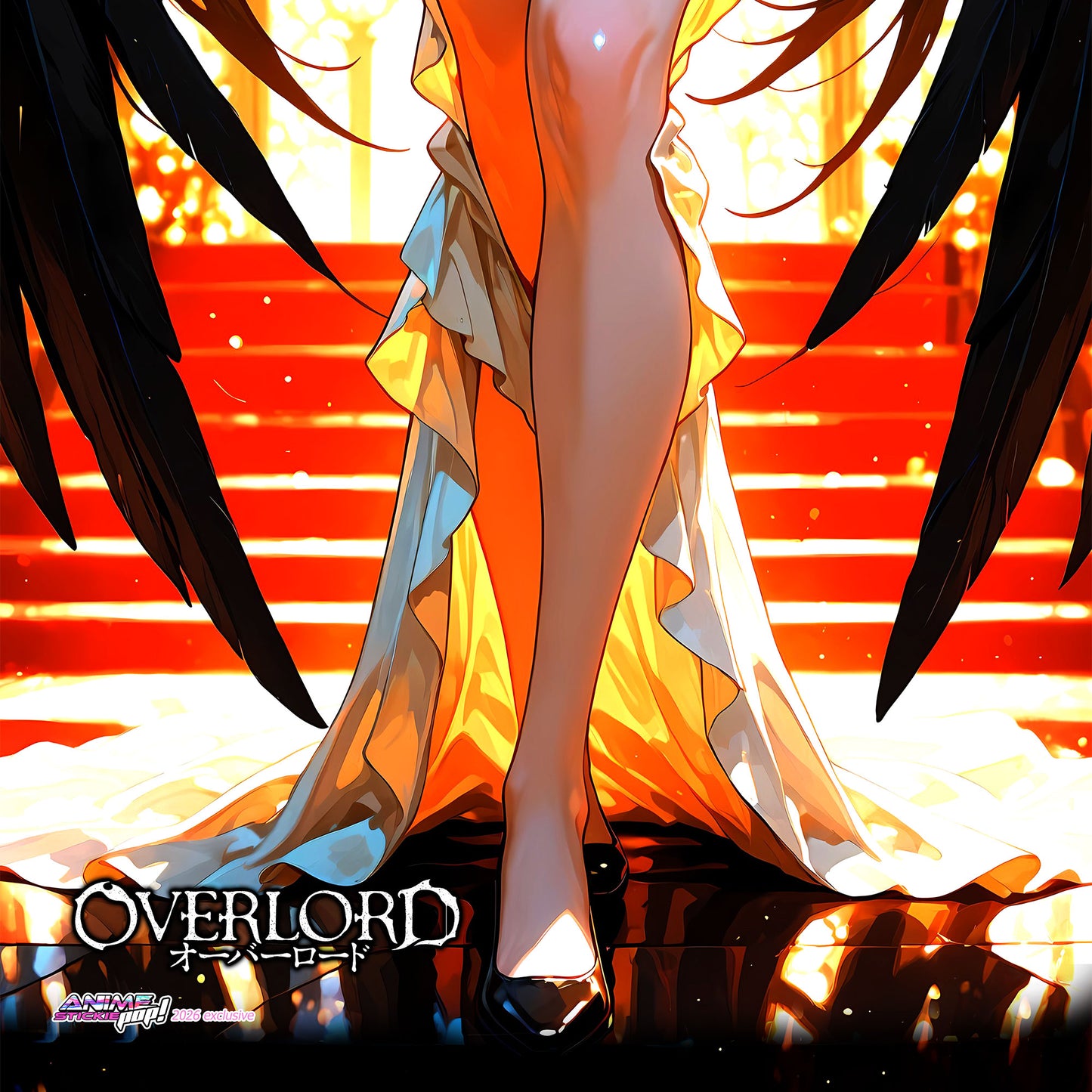 Albedo R18 | Overlord | Long Wall Scroll 50x150cm | Satin Weave Fabric
