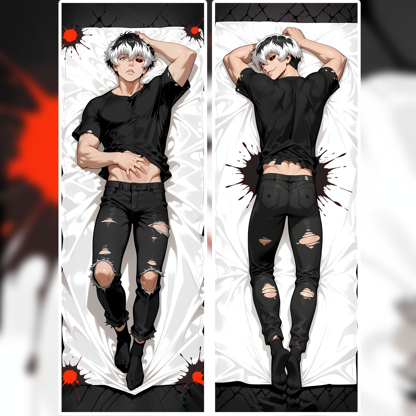 Ken Kaneki Husbando Body Pillow Cover โ Dakimakura