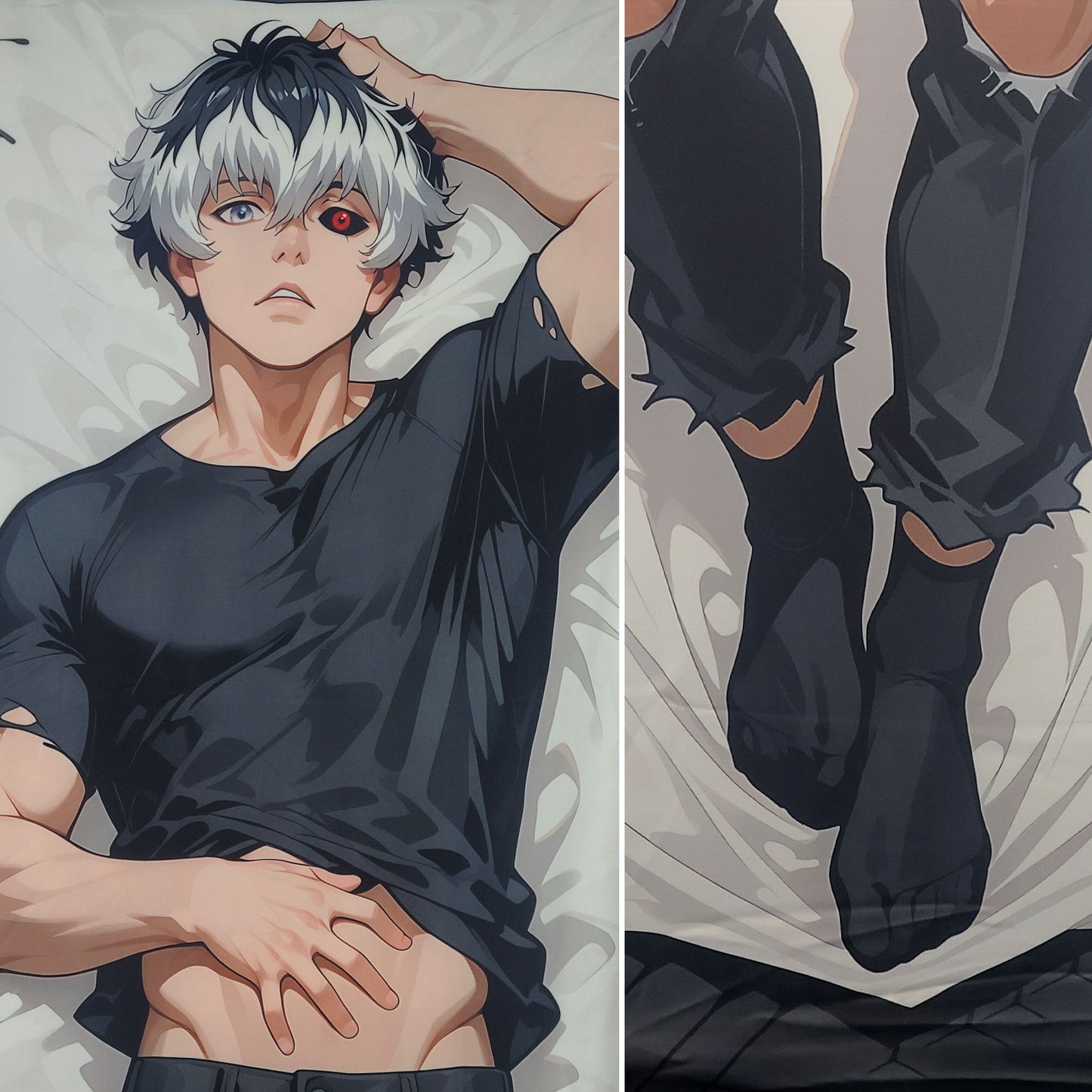 Ken Kaneki Husbando Body Pillow Cover โ Dakimakura