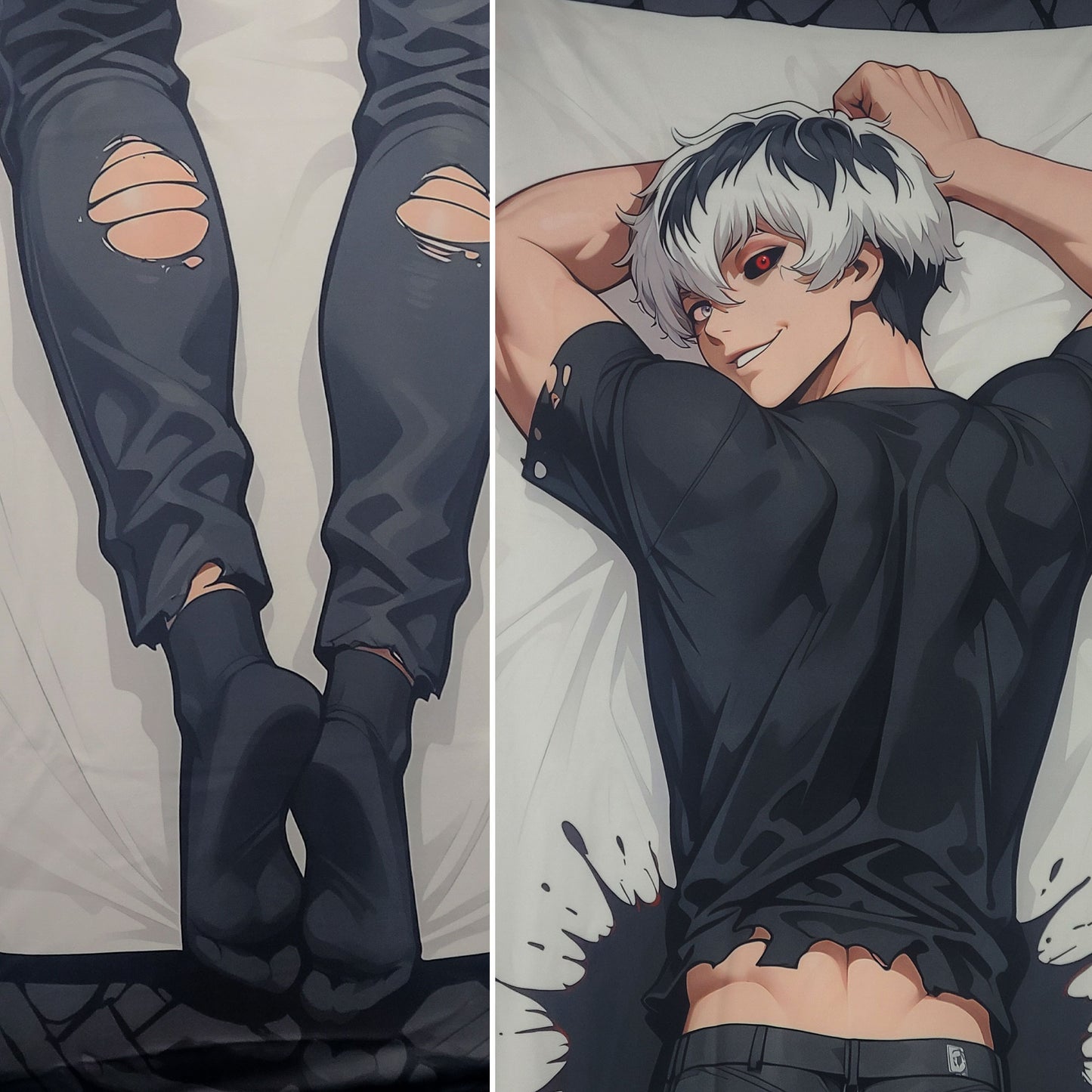 Ken Kaneki | Tokyo Ghoul Husbando Dakimakura (Body Pillowcase)