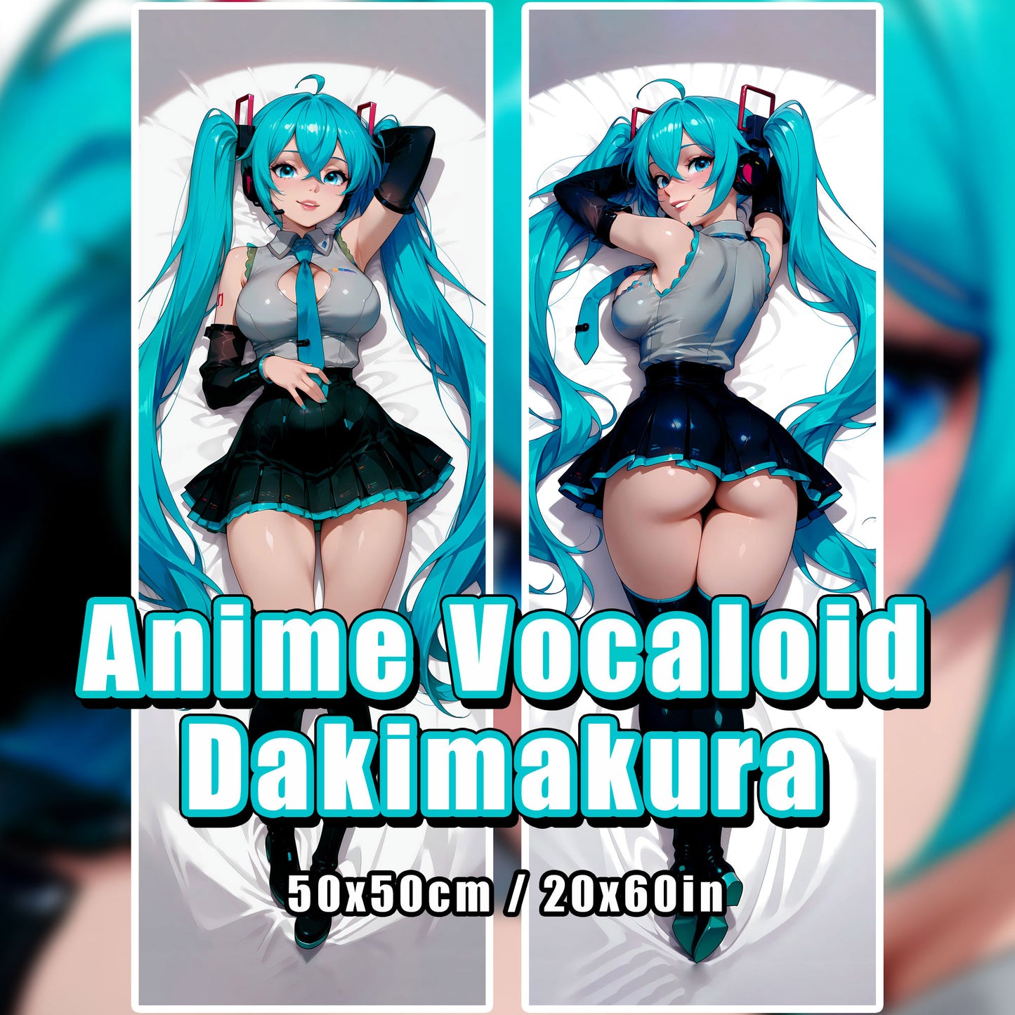 Hatsune Miku - Vocaloid - Body Pillow Cover – Dakimakura