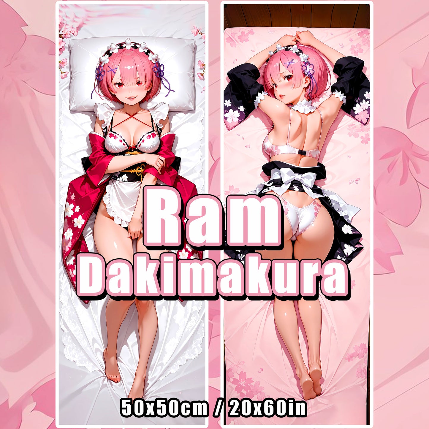 Ram - Demon Maid - Body Pillow Cover – Dakimakura
