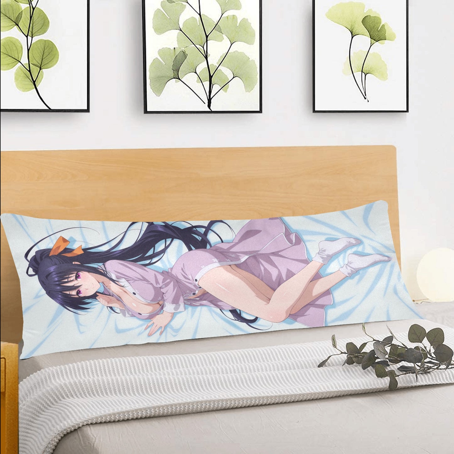 Akeno Himejima Anime Body Pillow Cover Body Pillow Case 20" x 54" (Two Sides)
