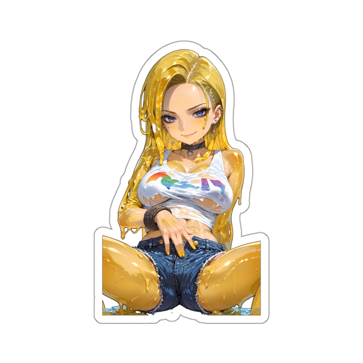 Window Decals042 - Slime Girl027 - Kiss-Cut Stickers