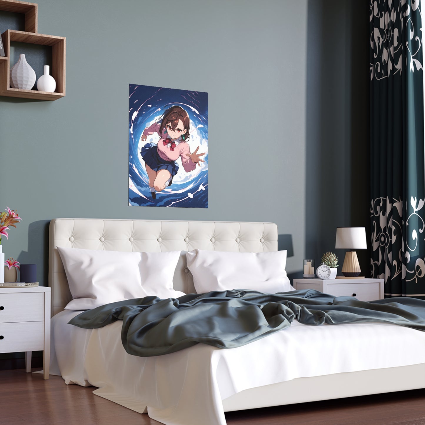 Momo Ayase - DanDaDan - Indoor and Outdoor Silk Posters