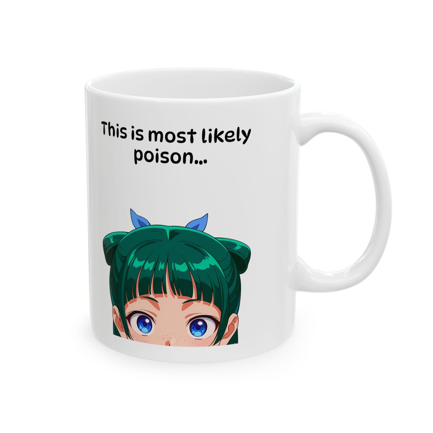 MaoMao Apothecary Diaries White Ceramic Mug - Glossy Anime Coffee Cup