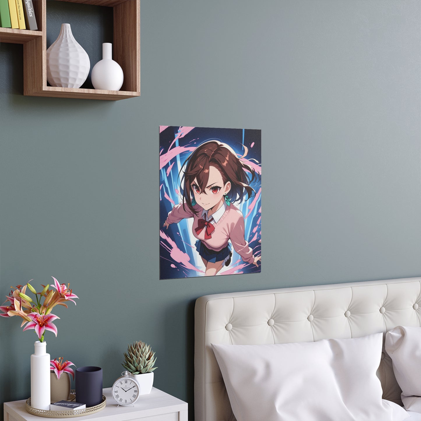 Momo Ayase - DanDaDan - Indoor and Outdoor Silk Posters