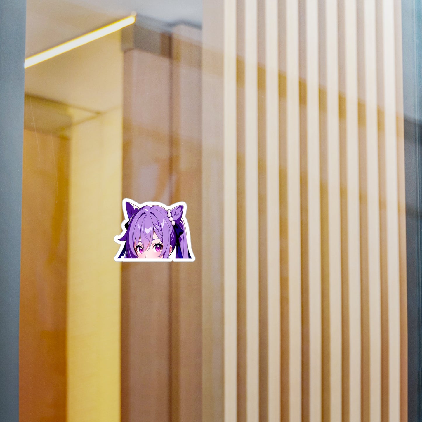 Keqing004 - Genshin Impact Peeker - Kiss-Cut Vinyl Decals