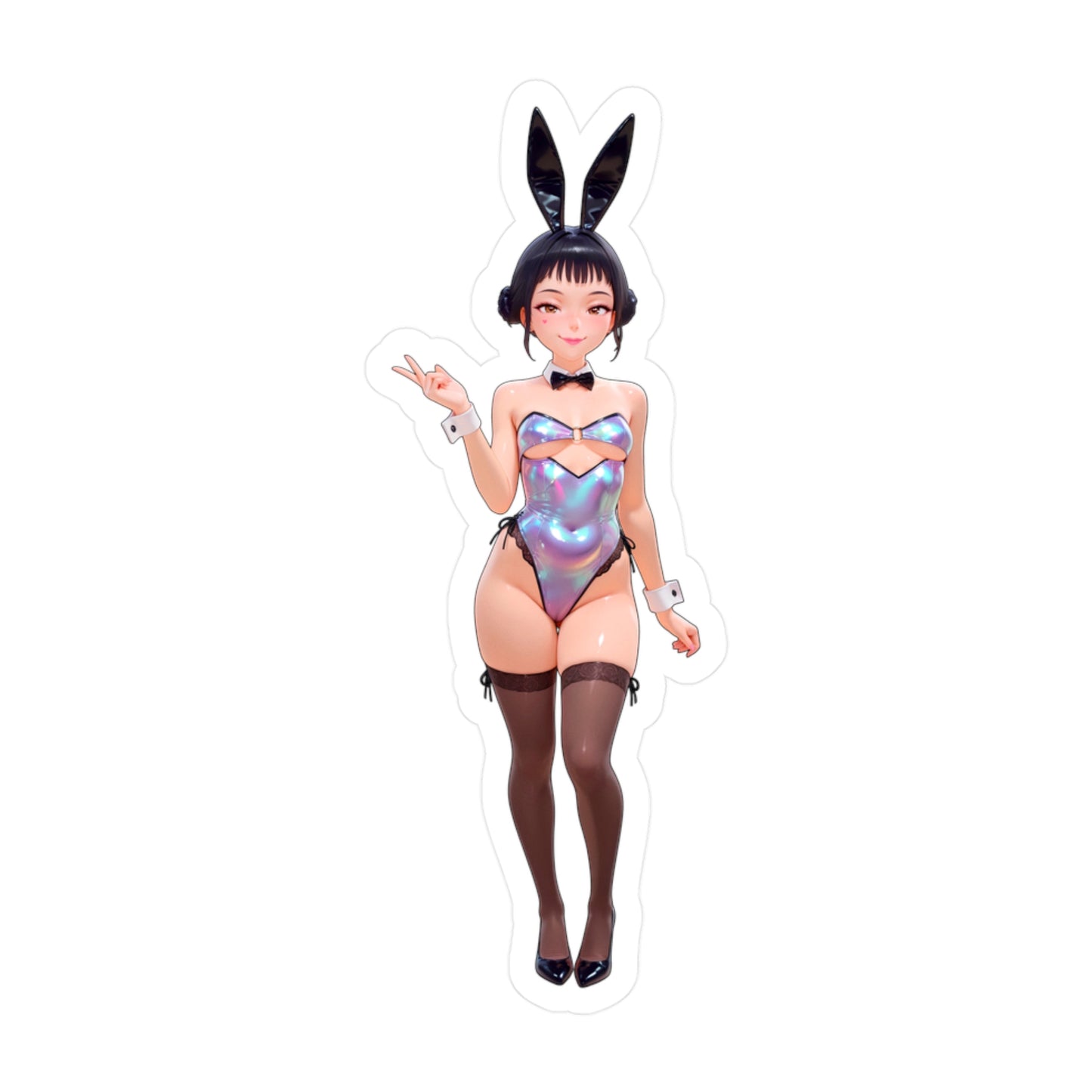 Bunny Girl-Zoey001  Vinyl Sticker - Kiss-Cut Vinyl Decals - AdehnoryGifts