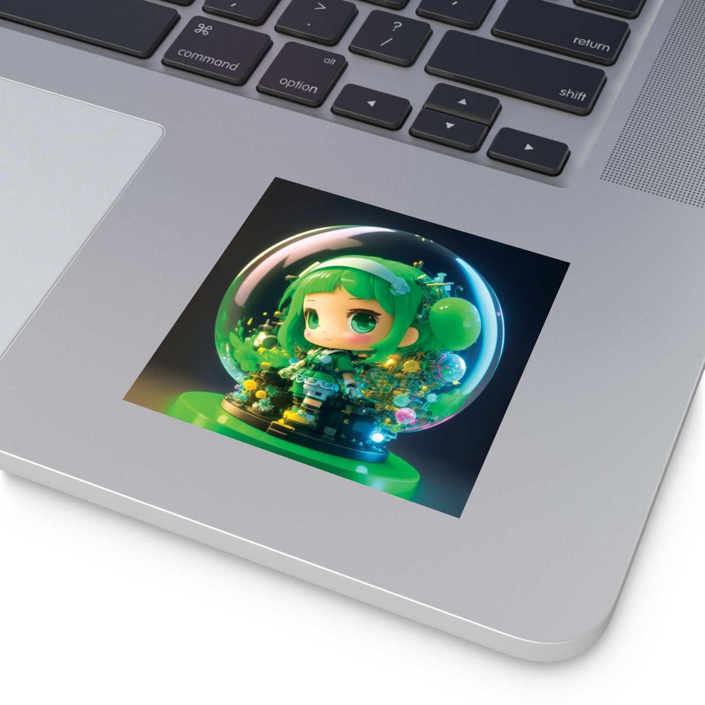 Kawaii Bubble013 - Square Vinyl Stickers