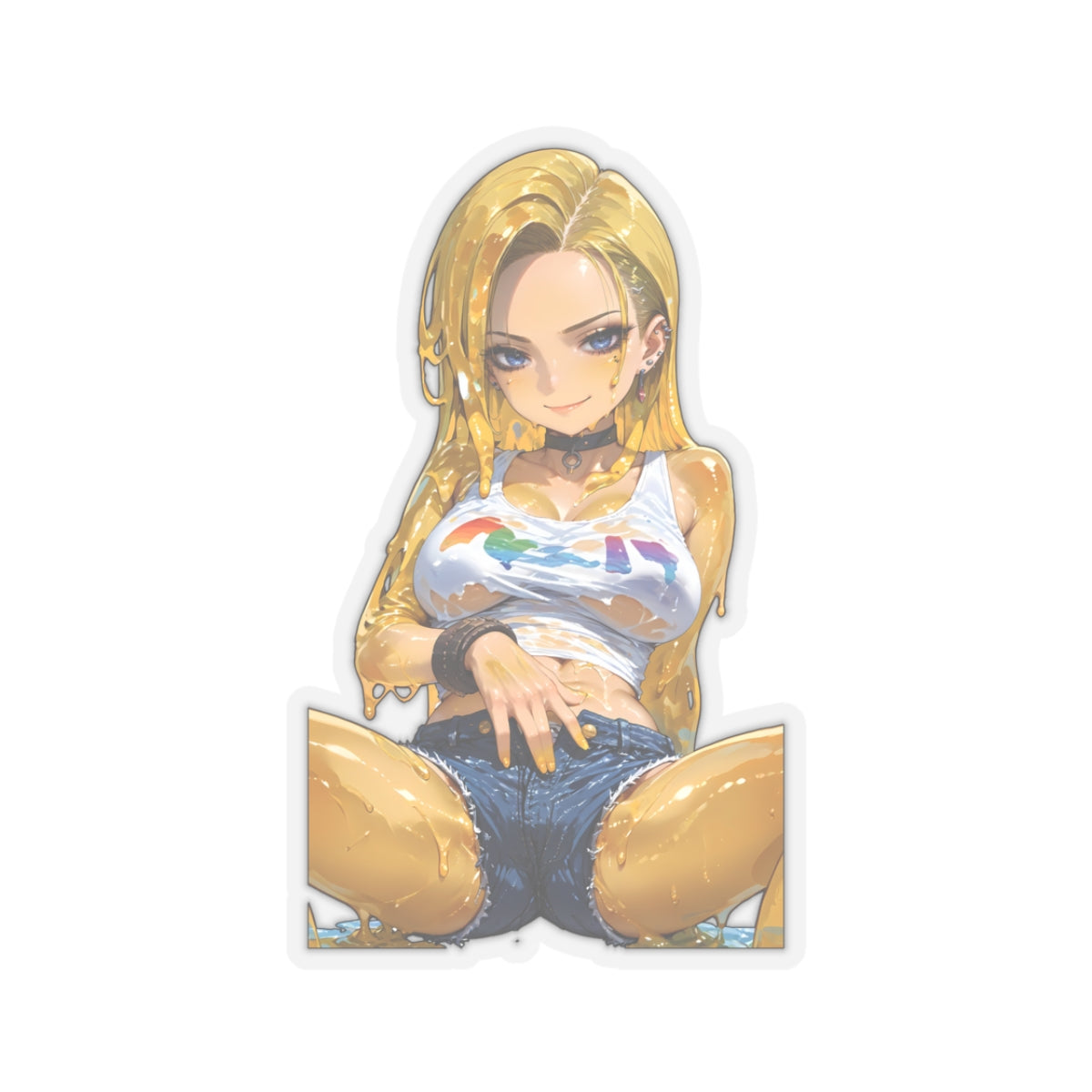 Window Decals042 - Slime Girl027 - Kiss-Cut Stickers
